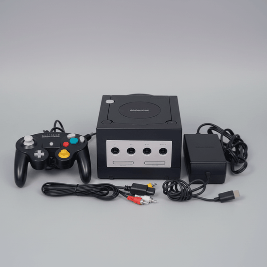 Black and indigo modded GameCube consoles - 64GB-256GB SD card, custom firmware, pre-installed games