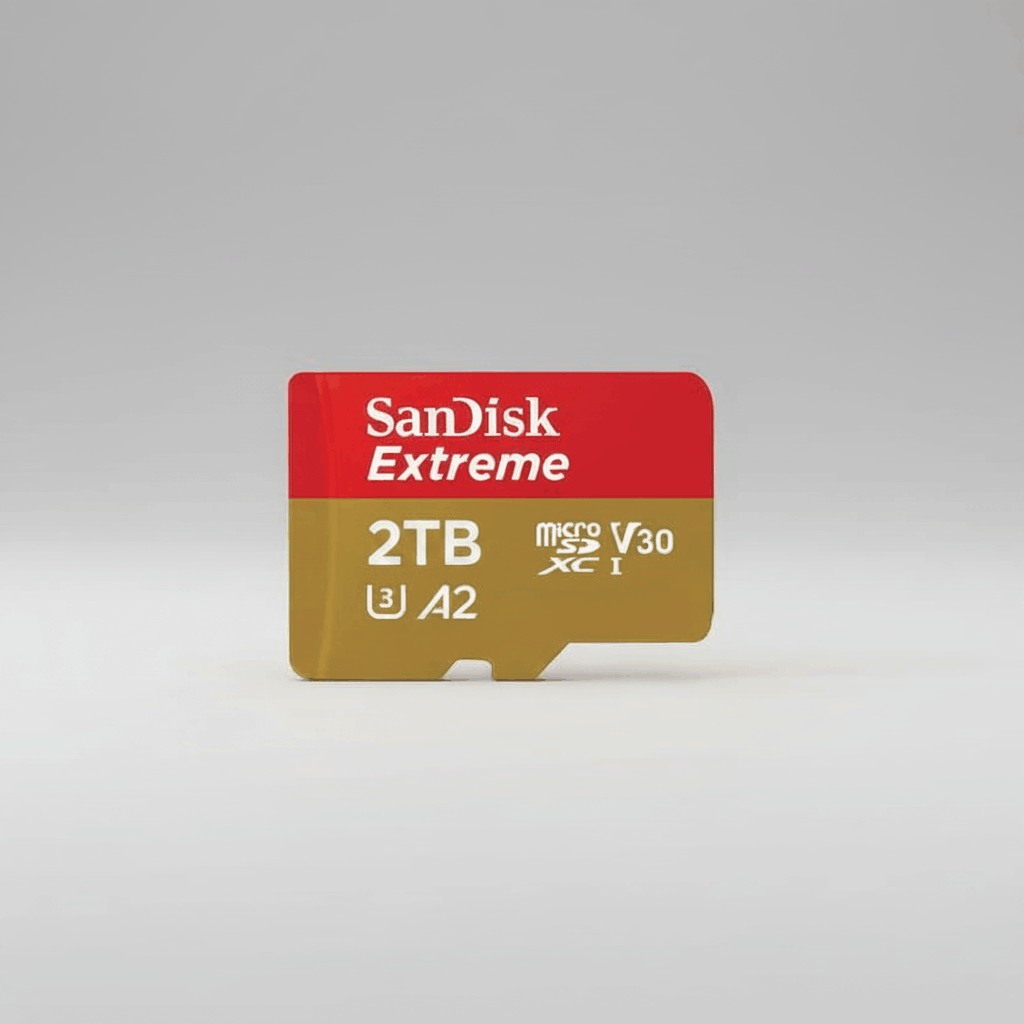 SanDisk Extreme 2TB microSD card for the modded New 2DS XL, maximum storage for preinstalled games