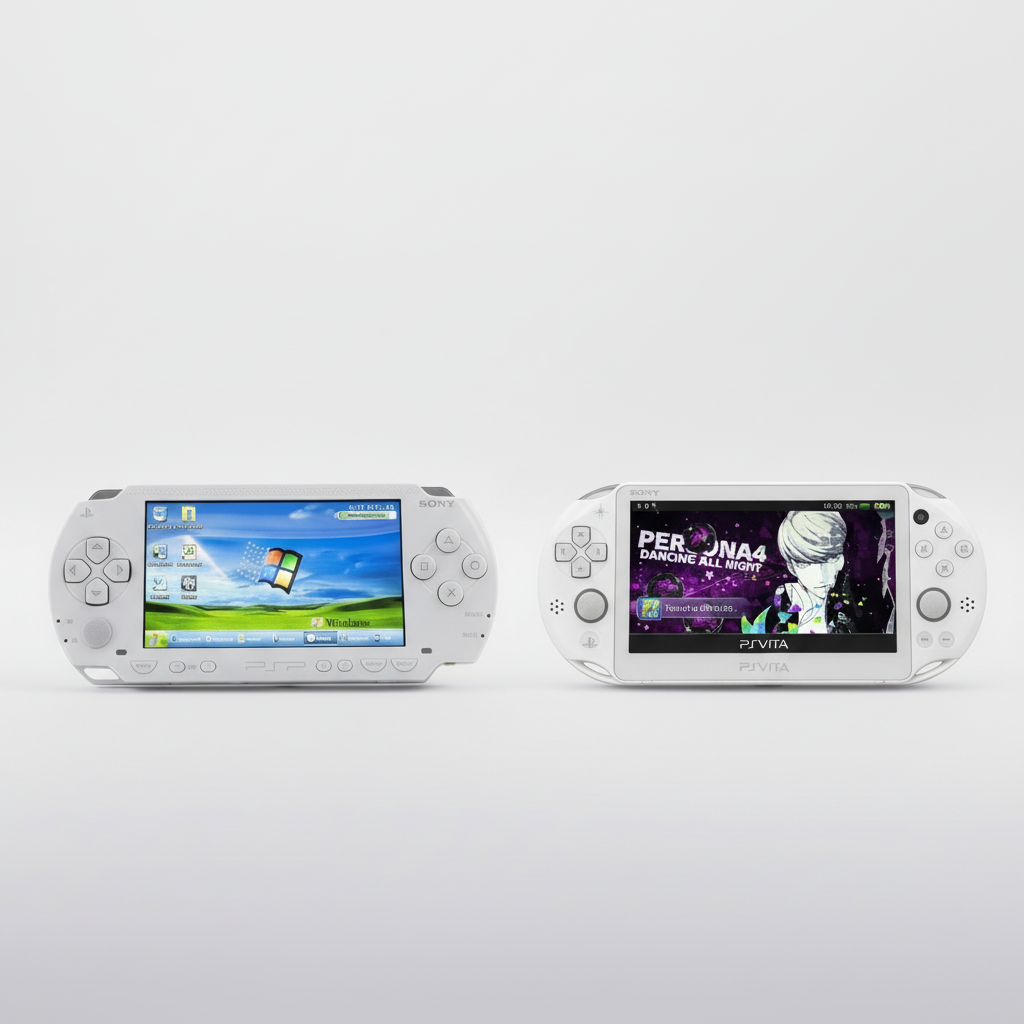 Modded white PSP and PS Vita handhelds with custom firmware - PlayStation portable consoles UK