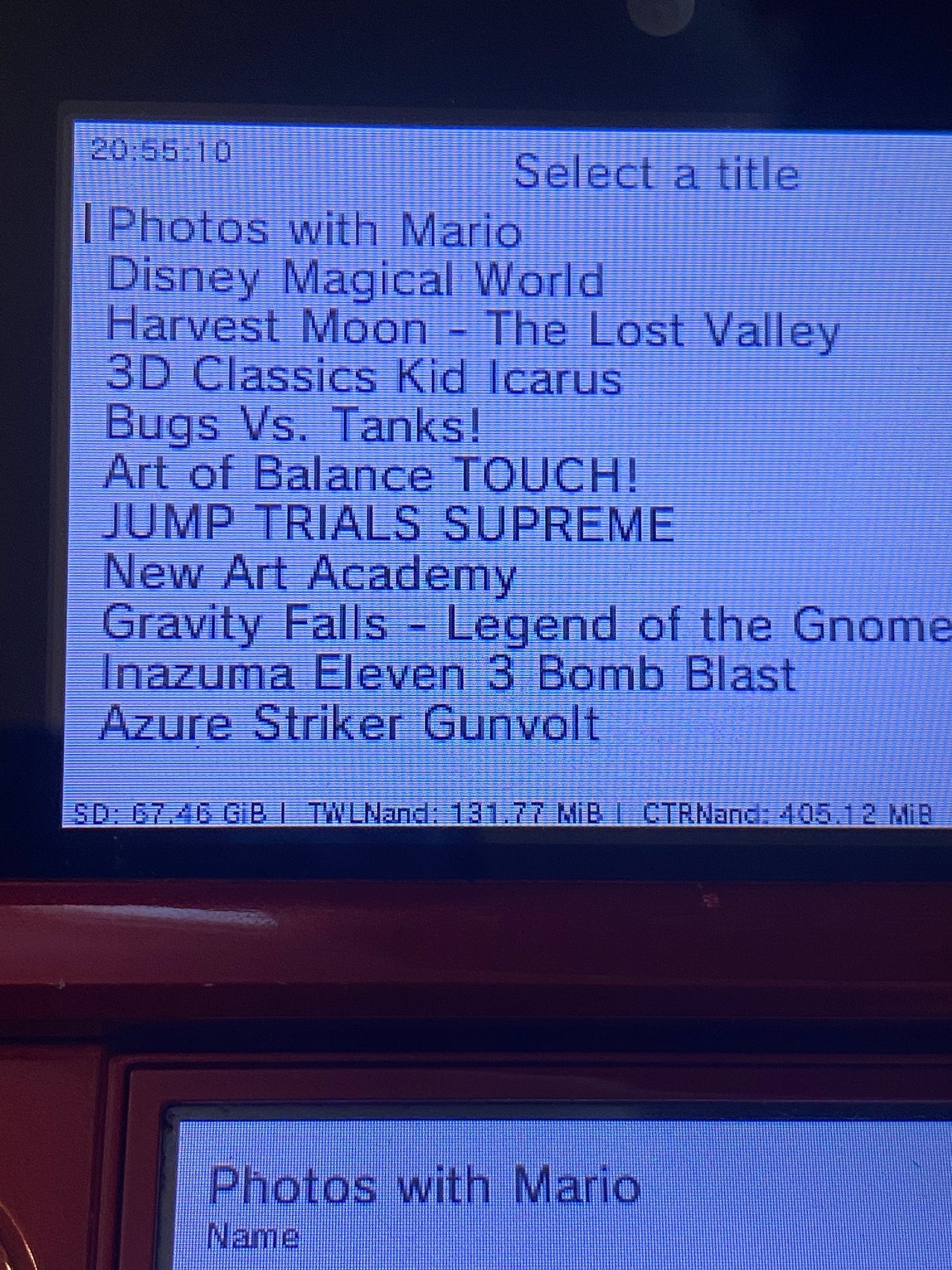 Flame Red Nintendo 3DS - Modded, 128GB SD