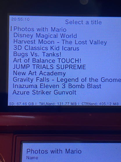 Flame Red Nintendo 3DS - Modded, 128GB SD