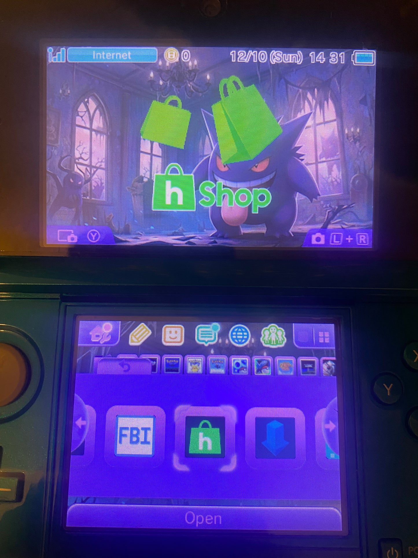 Aqua Blue Nintendo 3DS - Modded, 128GB SD