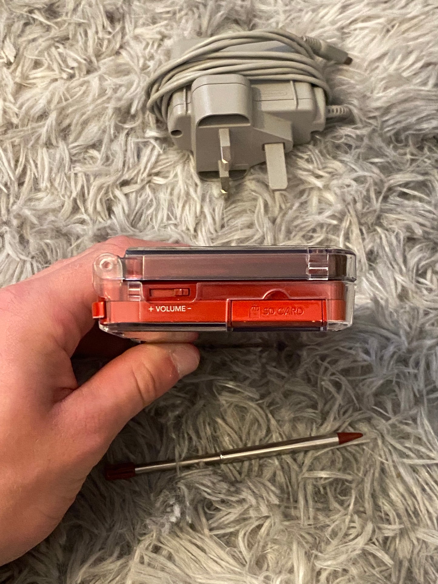 Flame Red Nintendo 3DS - Modded, 128GB SD