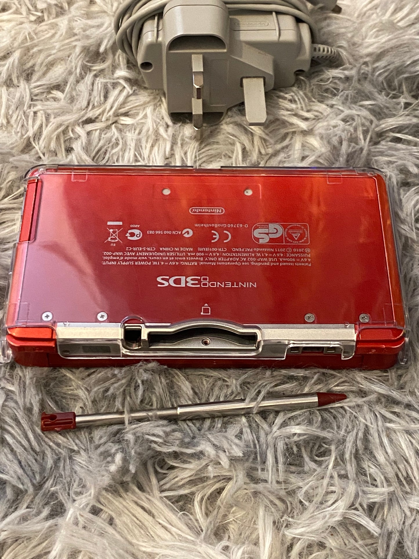 Flame Red Nintendo 3DS - Modded, 128GB SD