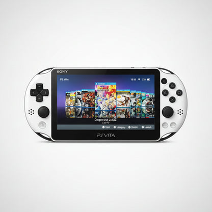 Modded white PlayStation Vita - retro gaming handheld, 64-256GB storage, free UK shipping

