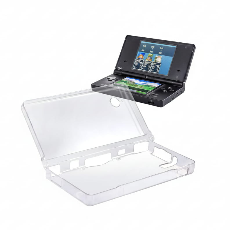 Clear crystal hard shell protective case for Nintendo DSi - case fitting DSi console