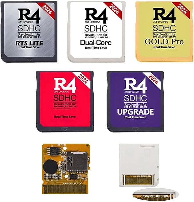 R4 flashcart and memory cards for Nintendo DS Lite - custom firmware compatible