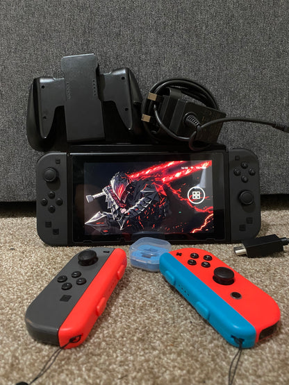 Modded Nintendo Switch – 128GB SD, Plug & Play, Preloaded Games + Full Accessories