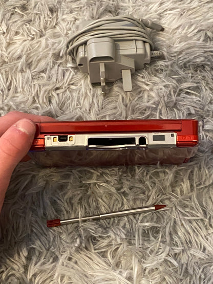 Flame Red Nintendo 3DS - Modded, 128GB SD