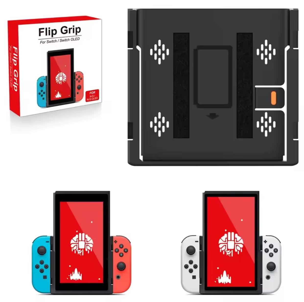 Nintendo Switch/Switch Oled Grip Flip Vertical Bracket