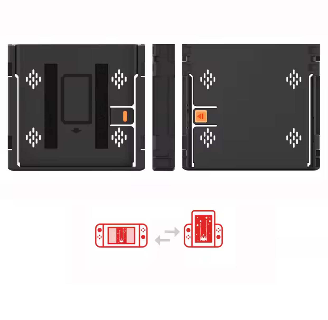 Nintendo Switch/Switch Oled Grip Flip Vertical Bracket