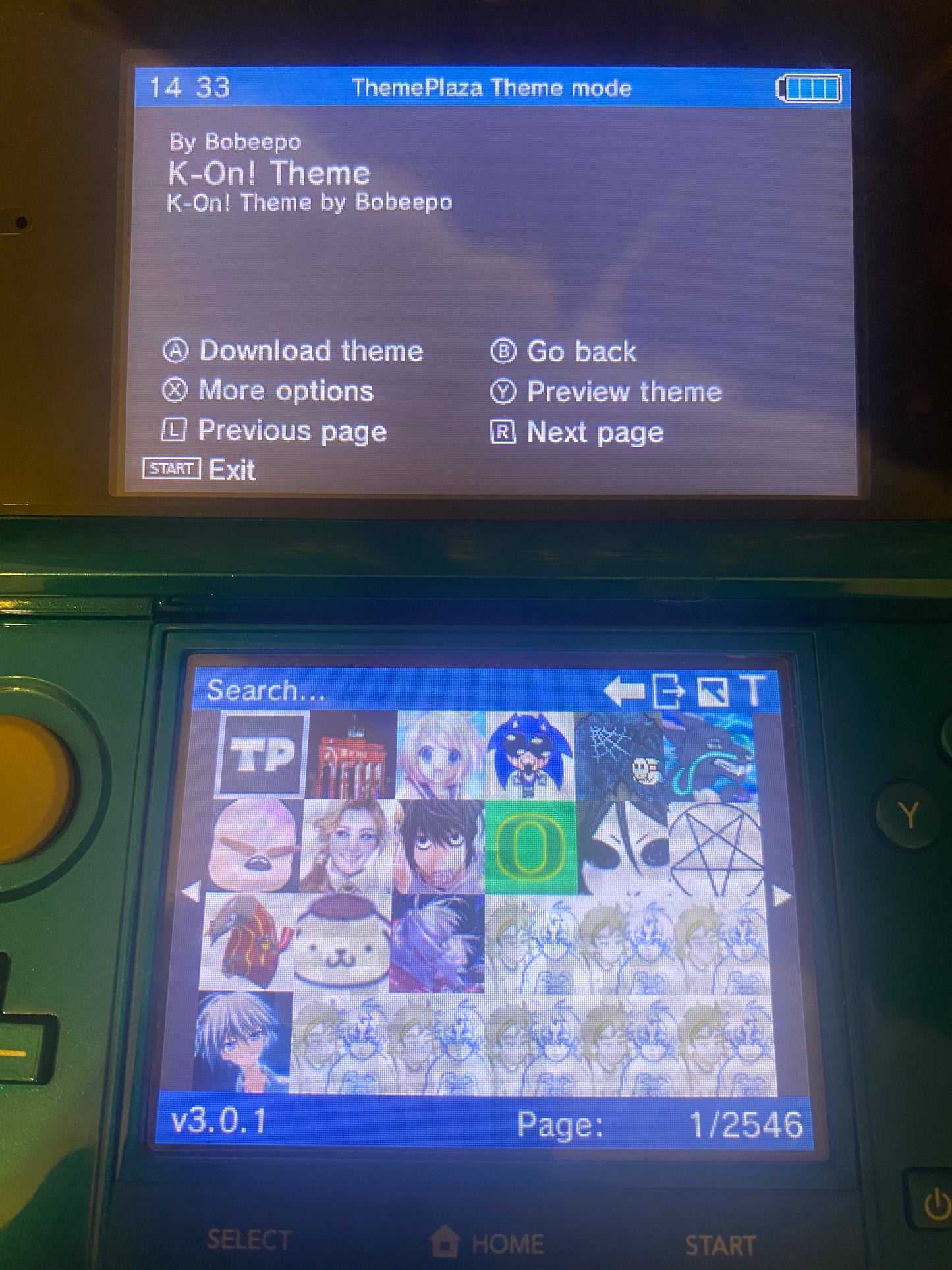 Aqua Blue Nintendo 3DS - Modded, 128GB SD