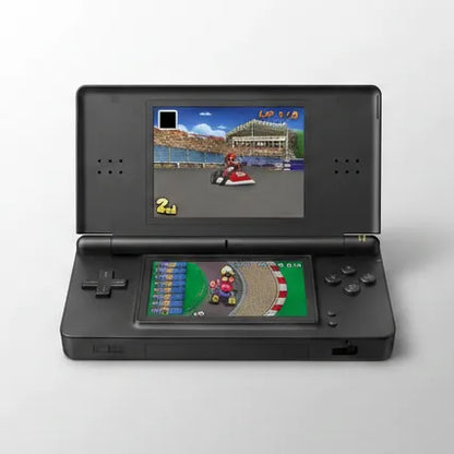 Modded Nintendo DS Lite black handheld - pre-installed games custom firmware UK