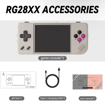ANBERNIC RG28XX handheld emulator console - custom firmware optimized for NES, SNES, GBA, PS1 games