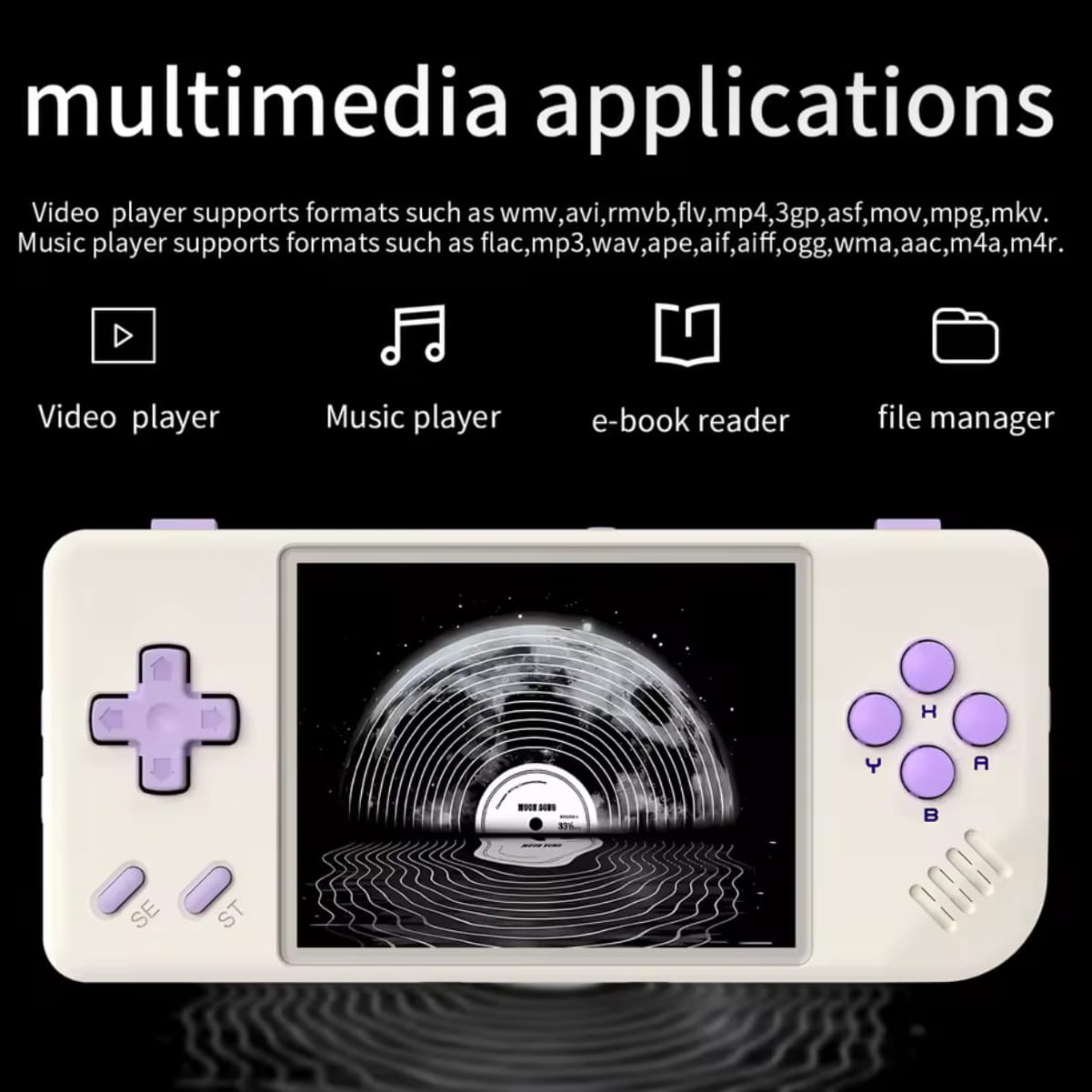 ANBERNIC RG28XX portable retro console - 64GB SD card included, pre-loaded game library