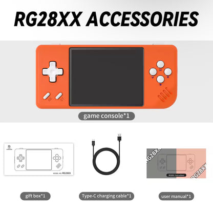 Orange game console with accessories on a gray background 1. Modded ANBERNIC handheld gaming console with 5000+ retro games and 64GB SD card
2. ANBERNIC retro handheld console featuring 5000+ preloaded games and 64GB storage