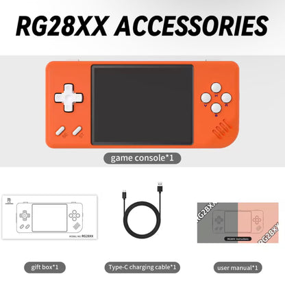 ANBERNIC RG28XX retro gaming device - 64GB microSD card with 5000+ pre-installed classic games