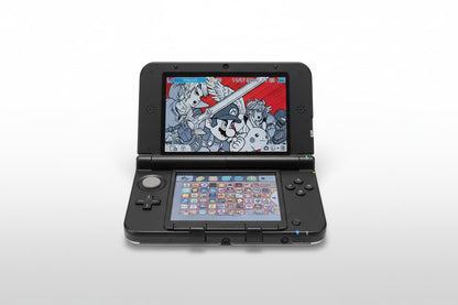 Modified Nintendo 3DS XL with Luma3DS custom firmware, homebrew apps, emulators, and customizable themes
