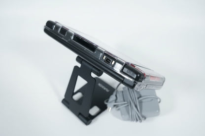 Modified Nintendo 3DS XL charging stand and cable with Luma3DS custom firmware included
