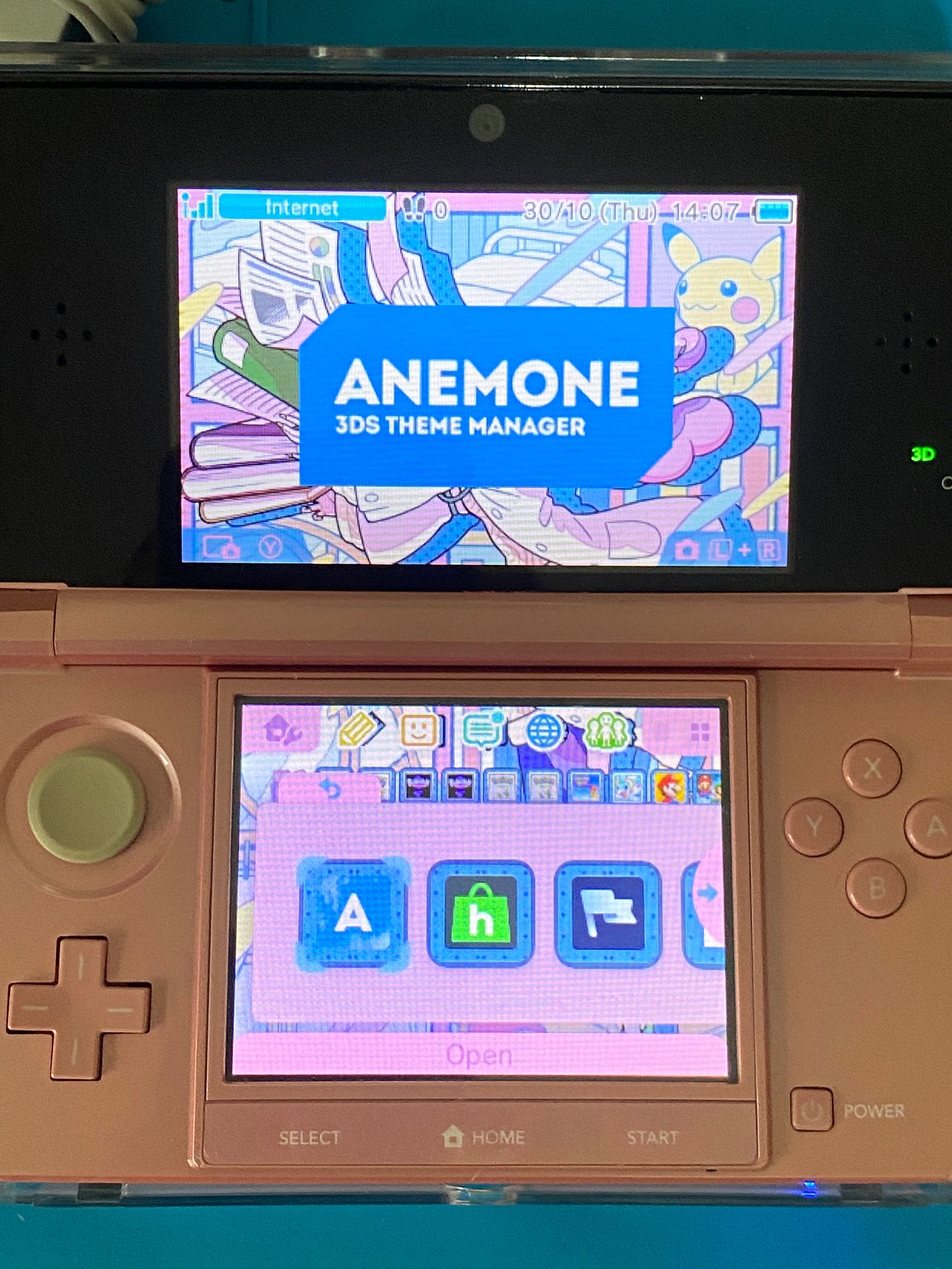 Pink Nintendo 3DS – Modded, 128GB SD