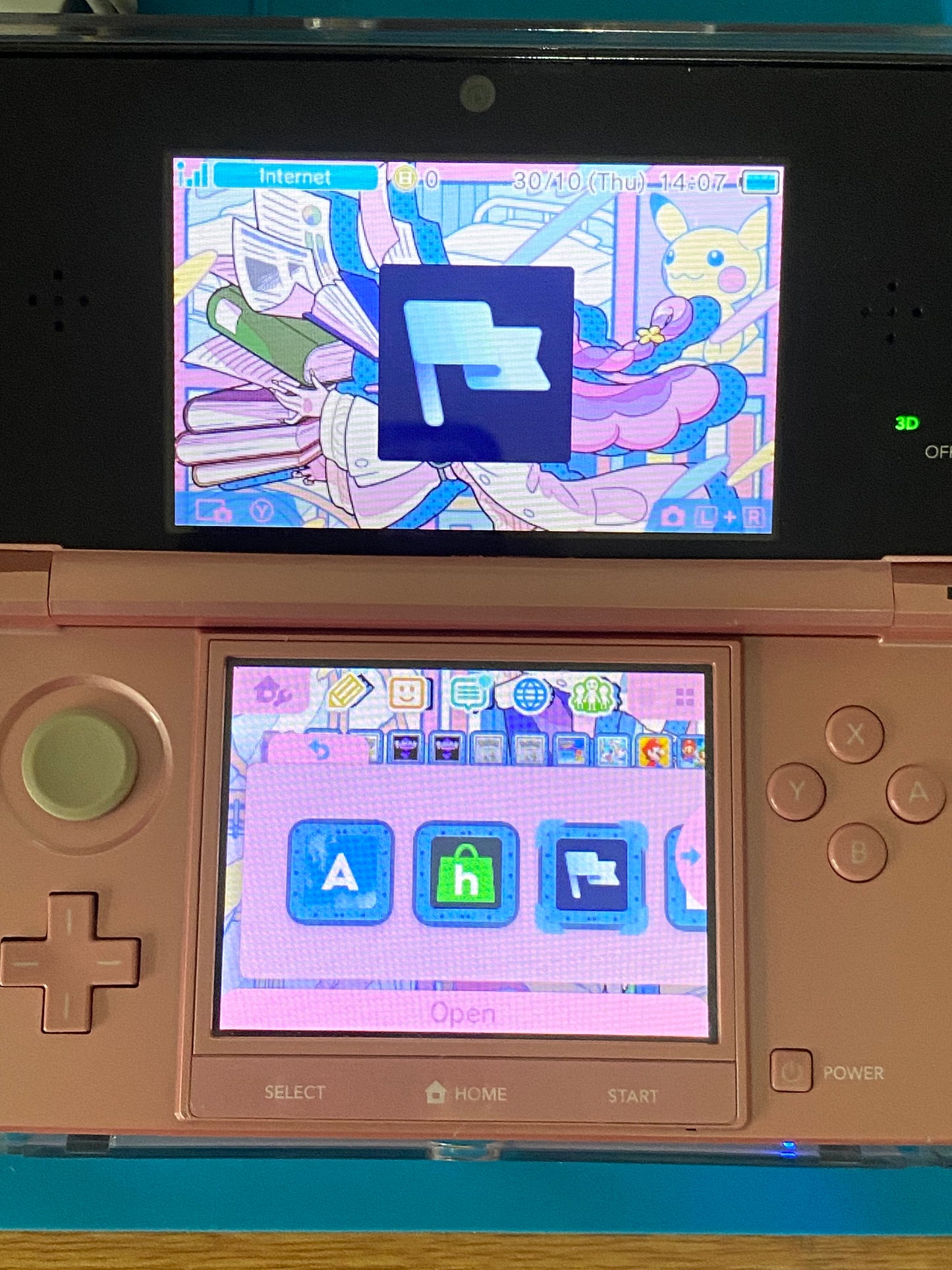 Pink Nintendo 3DS – Modded, 128GB SD