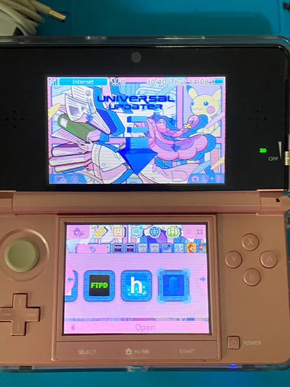 Pink Nintendo 3DS – Modded, 128GB SD