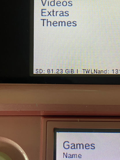 Pink Nintendo 3DS – Modded, 128GB SD