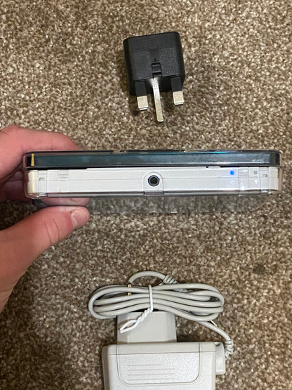 White x Aqua Blue Nintendo 3DS - Modded, 128gb