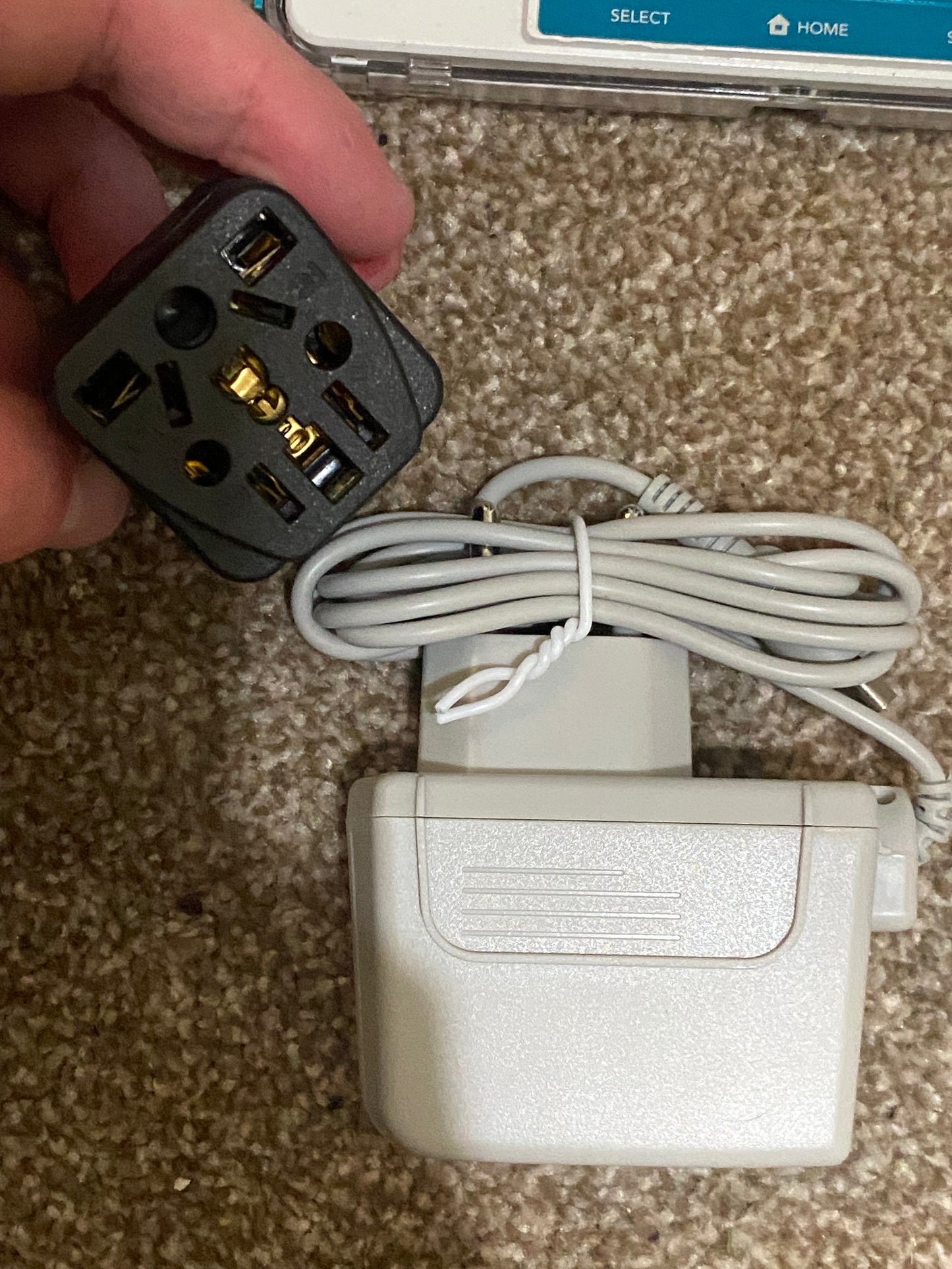 White x Aqua Blue Nintendo 3DS - Modded, 128gb