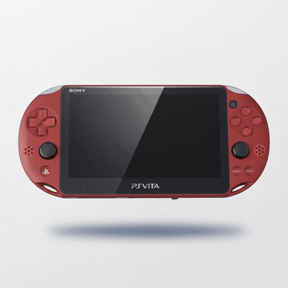 Sony PS Vita 2000 Metallic Red handheld console modded with custom firmware and pre-installed games - ModxGaming UK
