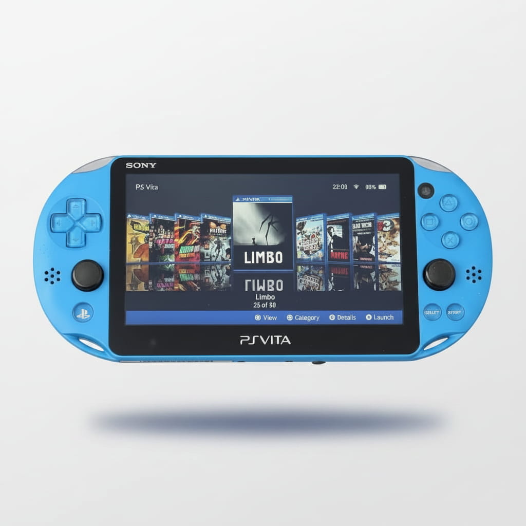 Blue PS Vita modded - pre-loaded games, custom firmware ready, 64-256GB available, UK seller