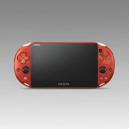 Red modded PS Vita - retro gaming portable console, pre-installed games, 64-256GB UK
