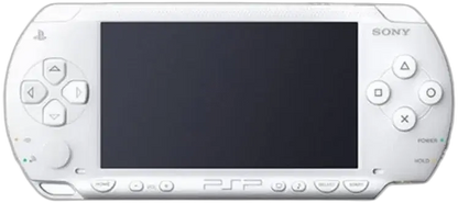 Sony PSP gaming console with a white exterior “Ceramic white modded PSP 1000 with 128GB SD card, custom firmware, pre installed games and retro emulators”

“Sony PSP 1000 ceramic white jailbroken handheld console, 128GB memory card, emulator and game bundle installed”

“PSP 1000 ceramic white custom firmware system with 128GB SD card, fully modded and ready to play”