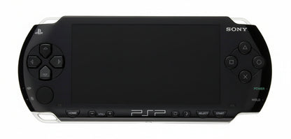 Black Sony PSP gaming console on a white background “Piano black modded PSP 1000 with 128GB SD card, custom firmware installed, preloaded games and emulators, fully tested handheld console”

“Sony PSP 1000 piano black jailbroken system featuring 128GB memory card, custom firmware, retro emulators, and pre installed games”

“PSP 1000 piano black modded handheld console with custom firmware, 128GB SD storage, classic emulator games installed”