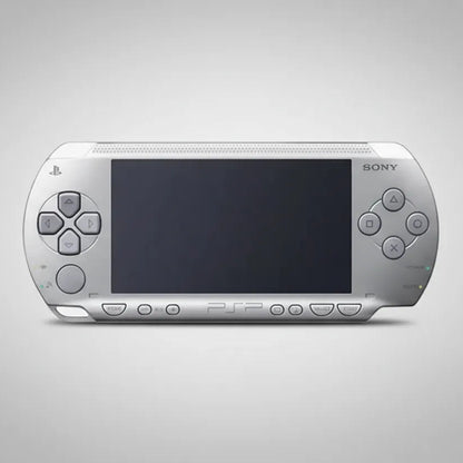 Silver Sony PSP-1000 modded handheld - CFW installed, emulators pre-loaded, free UK shipping
