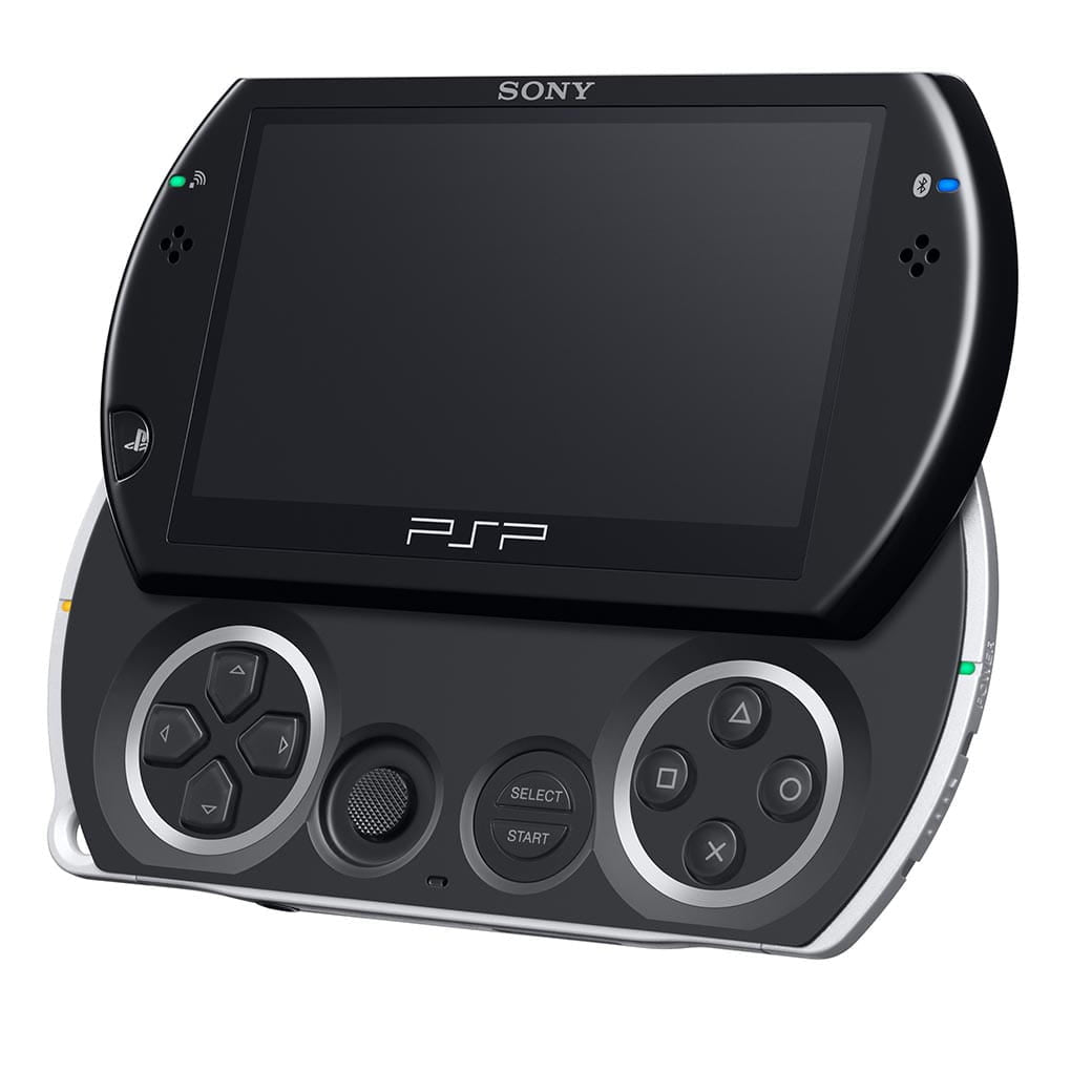 Black Modded PlayStation Portable Go 64GB 128GB 256GB console - professional custom firmware installation and testing