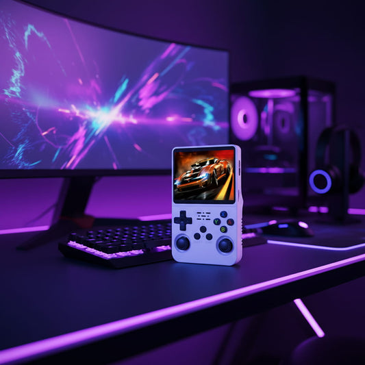 Retro handheld gaming console 64GB 128GB custom firmware pre-installed emulators and games
