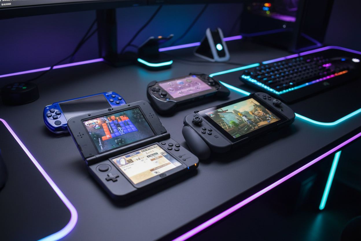 Custom modded gaming consoles with RGB LED setup - Nintendo, PSP, PS Vita and Switch
