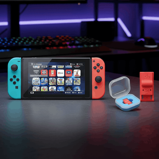 Modded Nintendo Switch with custom dark theme and pre-installed games | ModxGaming