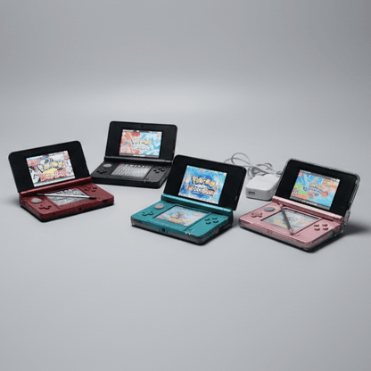 Nintendo 3DS color options - all modded 3DS variants with CFW, 64-256GB storage, pre-installed games and emulators