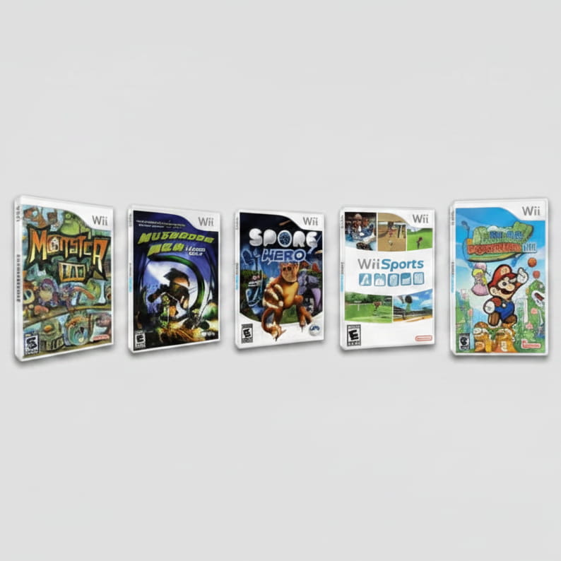 Professional modded Wii U console with Aroma Tiramisu custom firmware and SD card storage
