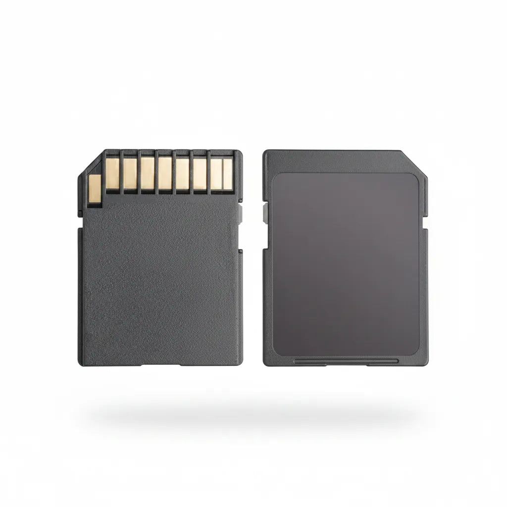 SD card front and back - send in your own, included with custom console modding service UK 