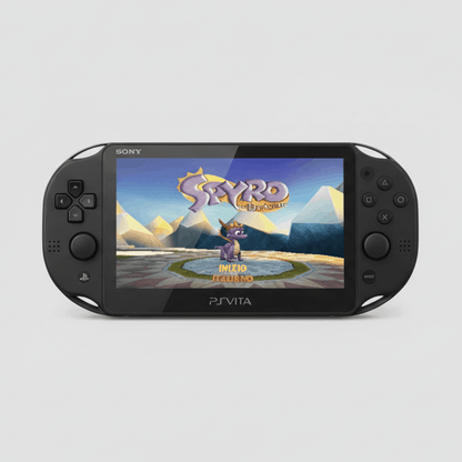 Black modded PS Vita playing Spyro - pre-loaded retro games console, 64-256GB UK