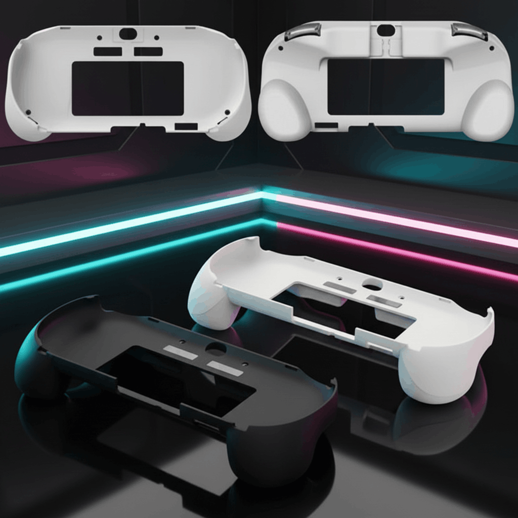 PS Vita 2000 white grip case L2 R2 triggers ergonomic gaming accessory 