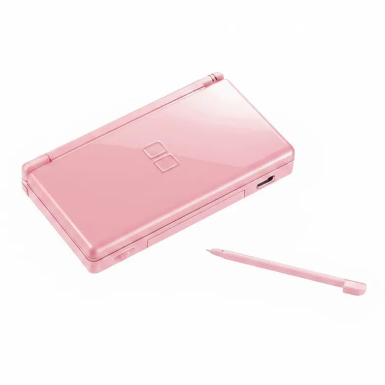 Modded Nintendo DS Lite pink closed - CFW pre-installed retro gaming UK