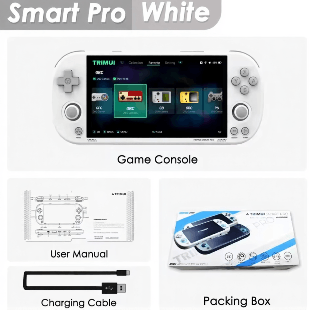 TRIMUI Smart Pro 64GB SD card - custom firmware, multiple emulators, preloaded games

