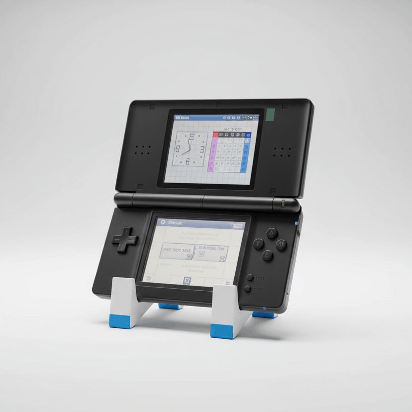 Modded Nintendo DS Lite black open - custom firmware pre-installed ready to play UK