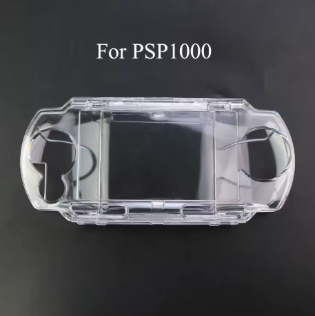 Black PSP protective case detail view hard shell cover for Sony Vita gaming console

