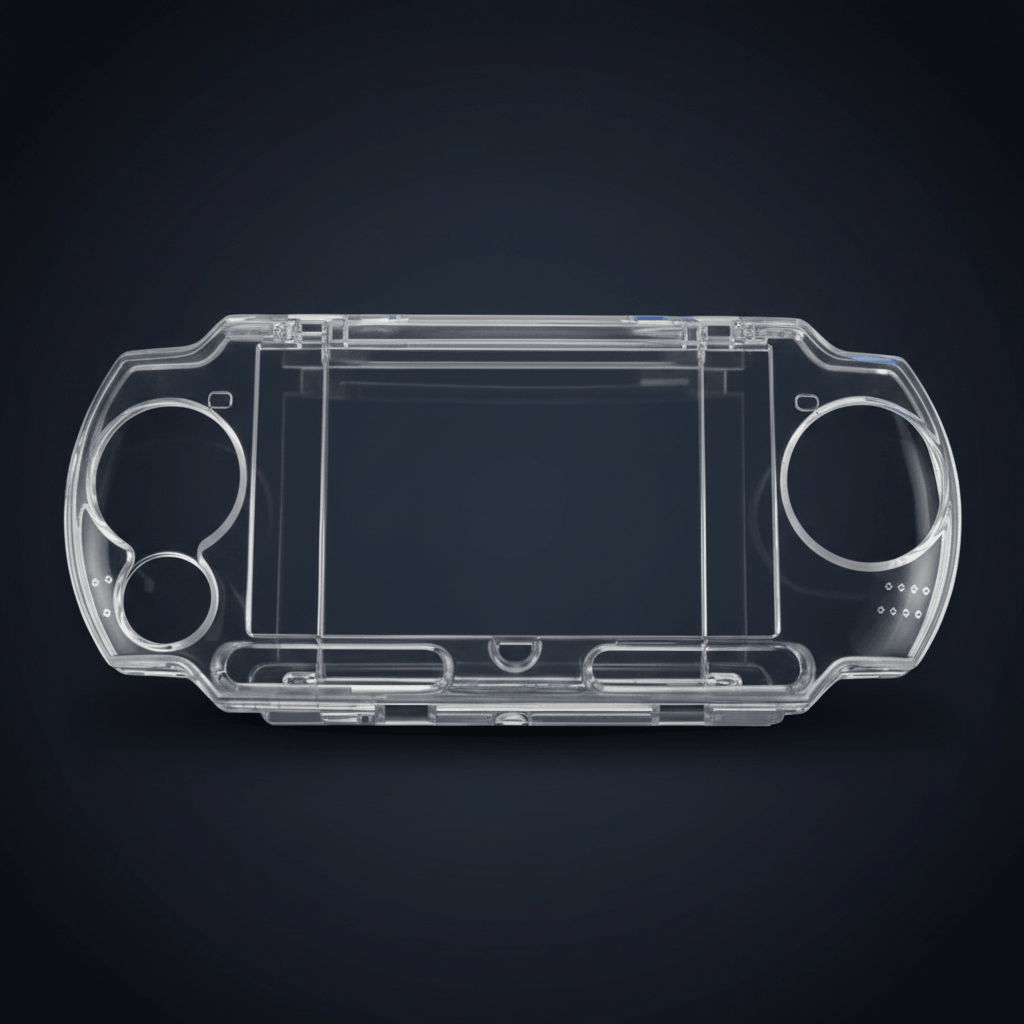 Clear protective case for PSP2000 and PSP3000 - crystal hard shell transparent cover
