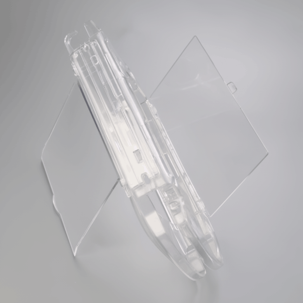 PS Vita inside clear protective case showing perfect fit transparent hard shell gaming accessory